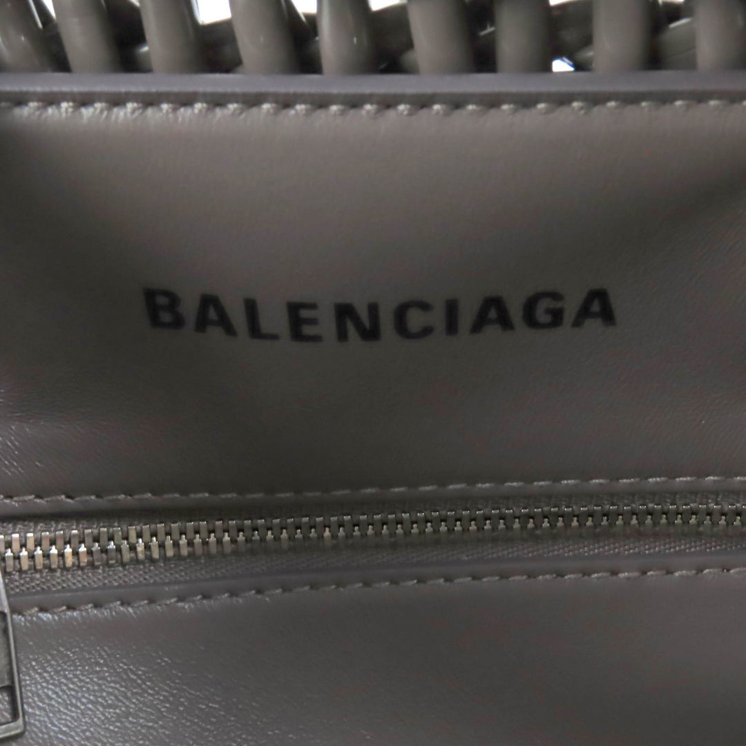 Excellent BALENCIAGA Handbag Bistro XS Gray Women 671342