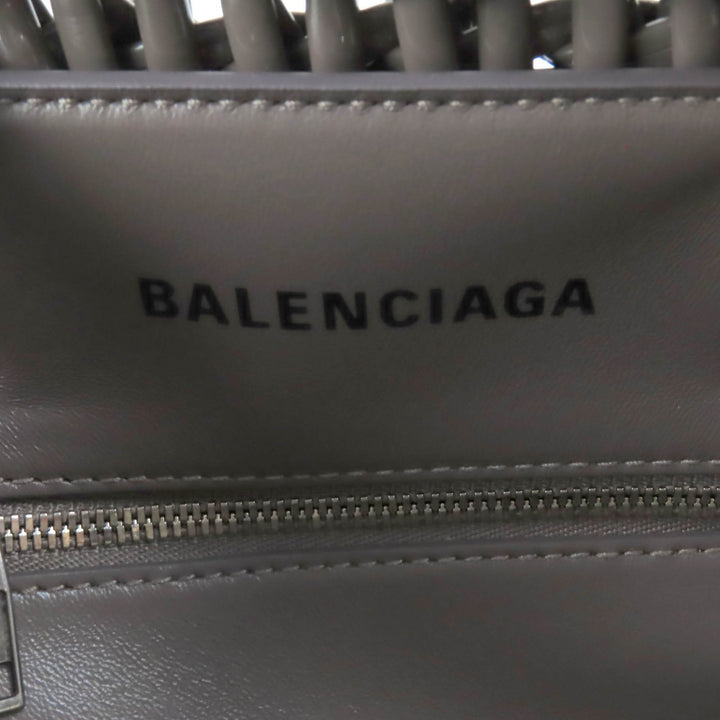 Excellent BALENCIAGA Handbag Bistro XS Gray Women 671342