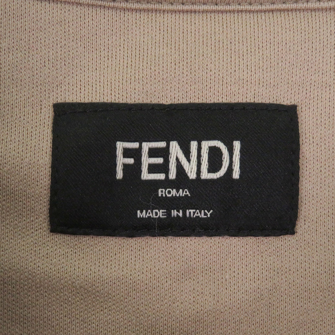 Excellent FENDI Short sleeve T-shirt FF Logo Metal Zucca T-shirt