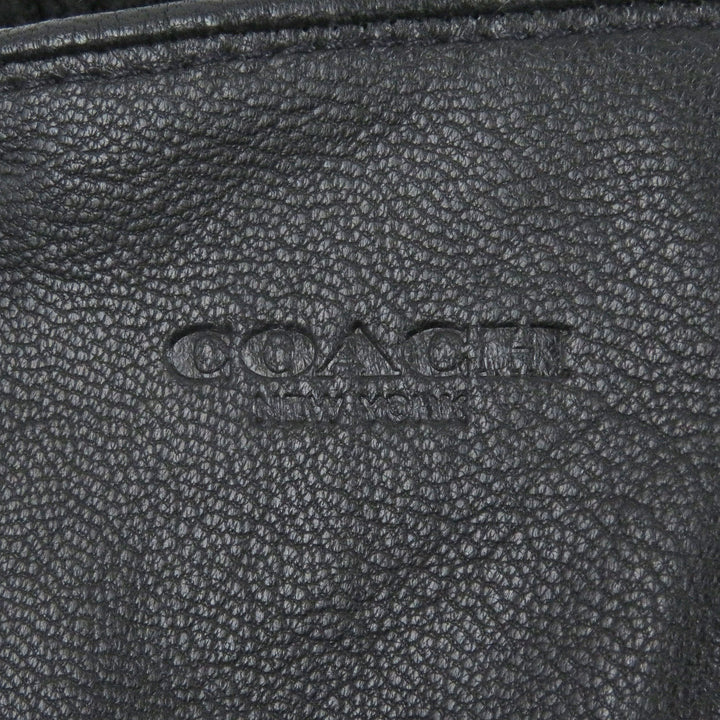 新品 COACH グローブ ロゴ シルバーボタン 3ウェイ ウール インナーレザー グローブ L F54183
