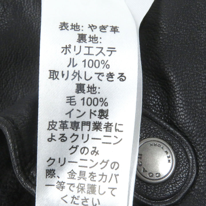 新品 COACH グローブ ロゴ シルバーボタン 3ウェイ ウール インナーレザー グローブ L F54183