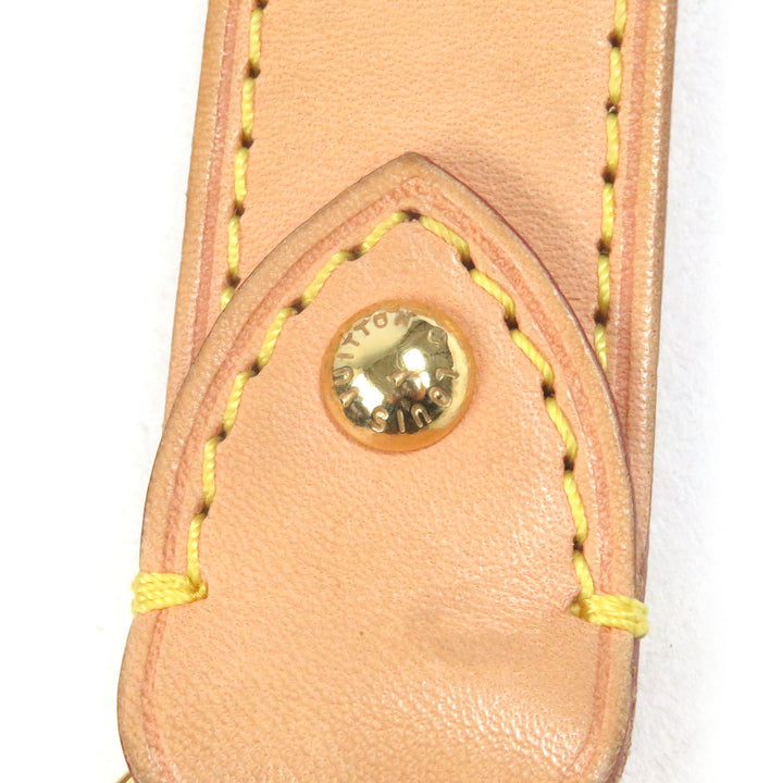 Great LOUIS VUITTON Shoulder strap Beige gold Nume leather mens