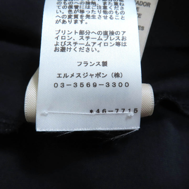 美品 エルメス ワンピース デラ カヴァレリア ネイビー コットン レディース 36 4E4530DA