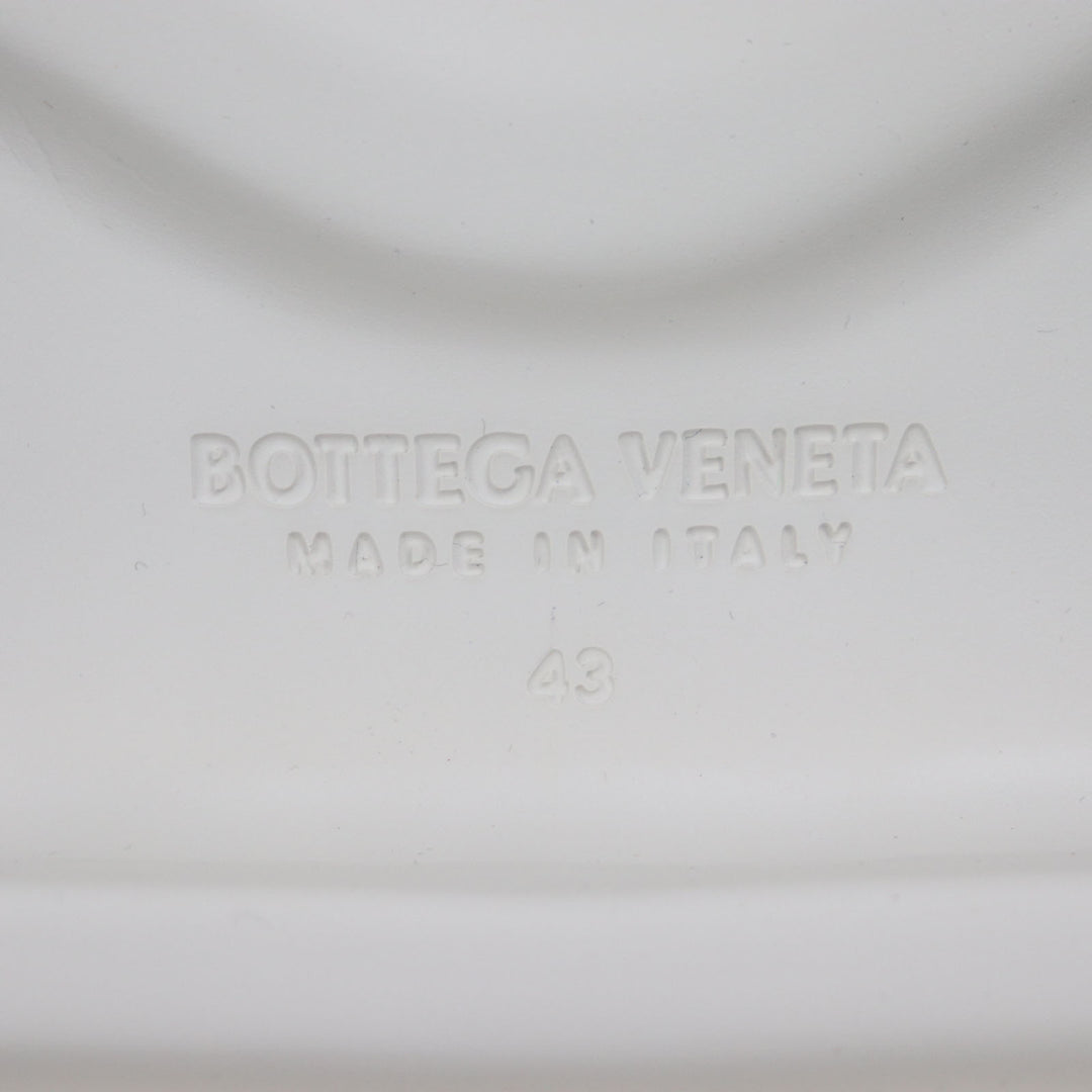 新品 BOTTEGAVENETA サンダル フラッシュ ダブルベルト ホワイト ナイロン メンズ 43 690034
