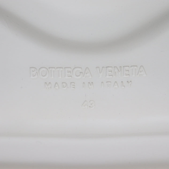 新品 BOTTEGAVENETA サンダル フラッシュ ダブルベルト ホワイト ナイロン メンズ 43 690034