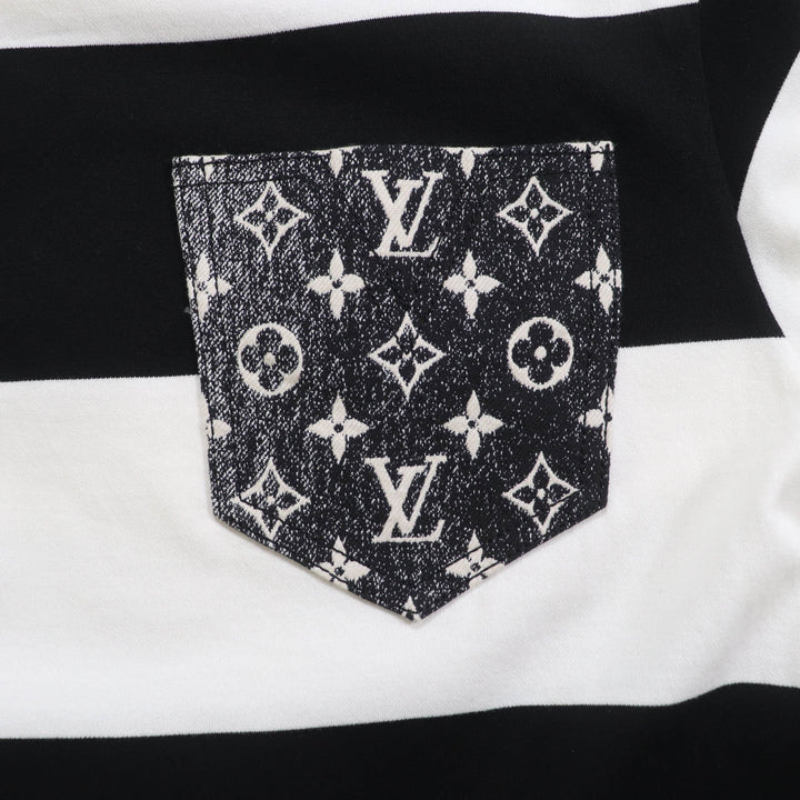 Excellent LOUIS VUITTON one piece Black White cotton Women 1AAUOX