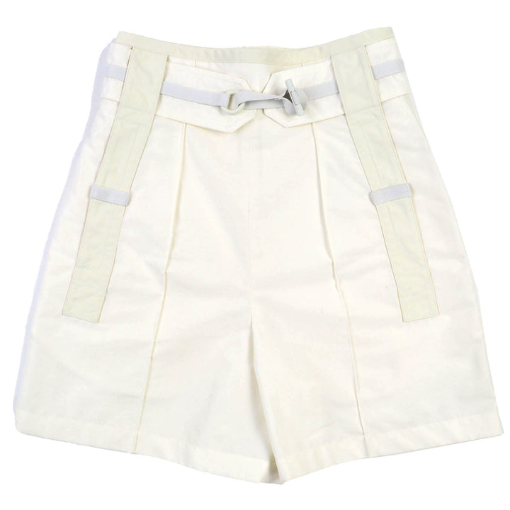 HERMES ショートパンツ コットンキュロット（ナイロン混） クリーム色 タイプ34 3E0407DP