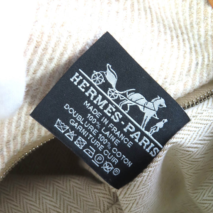 Pristine HERMES Pouch BRIDE A BLACK PM OC Serie Button Handbag wool Women