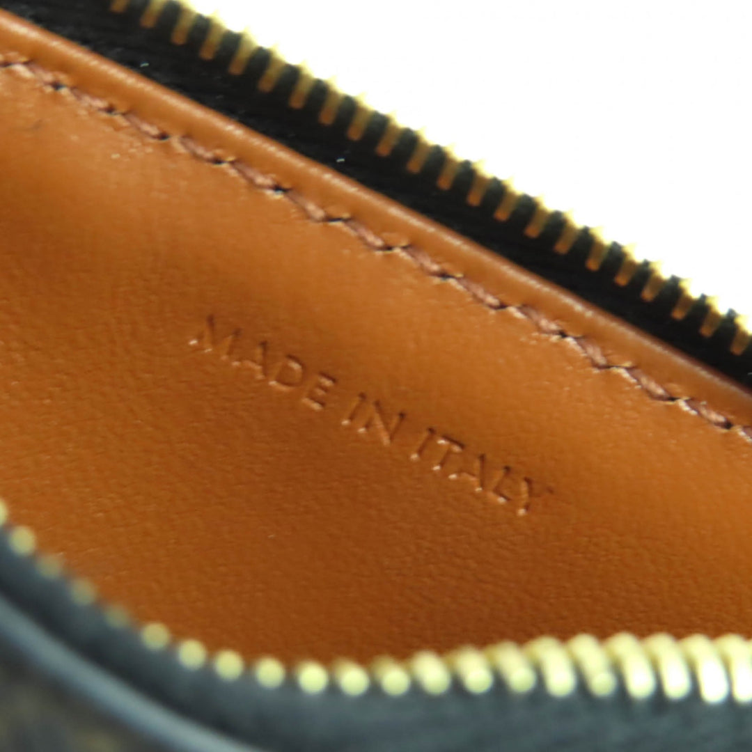 Excellent CELINE Card Case Brown leather Women