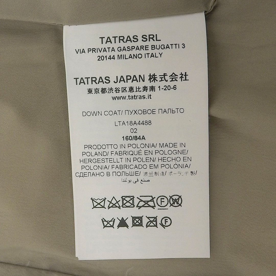 Excellent TATRAS Down jacket LORENZANA Beige Nylon Women 2 LTA18A4488