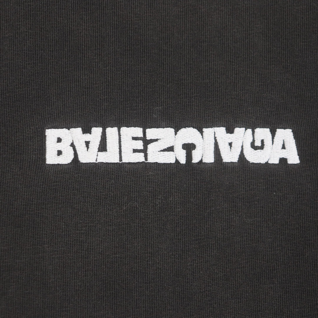 Great BALENCIAGA Short sleeve T-shirt black mens 5 675016