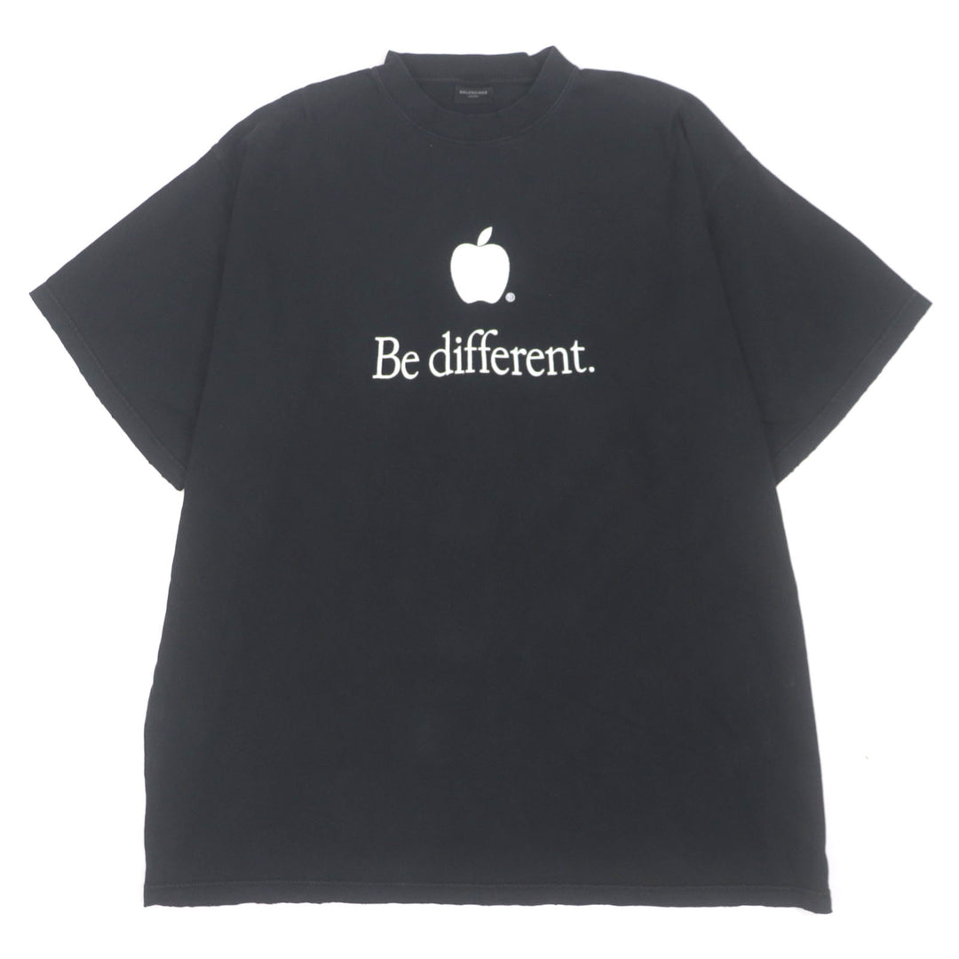 Great BALENCIAGA Short sleeve T-shirt Be different black cotton mens 5 712398