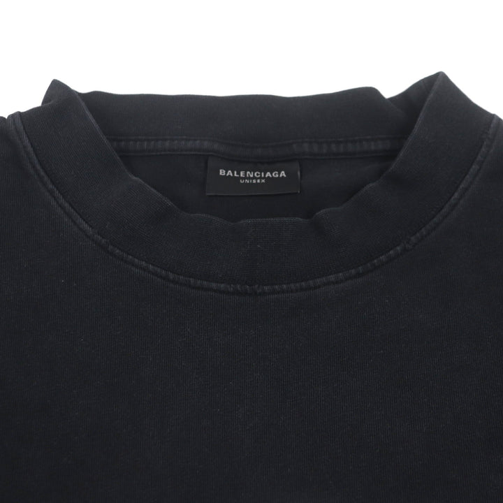 Great BALENCIAGA Short sleeve T-shirt Be different black cotton mens 5 712398