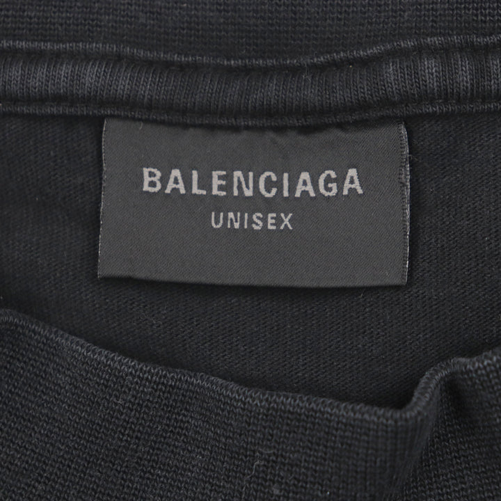 Great BALENCIAGA Short sleeve T-shirt Be different black cotton mens 5 712398