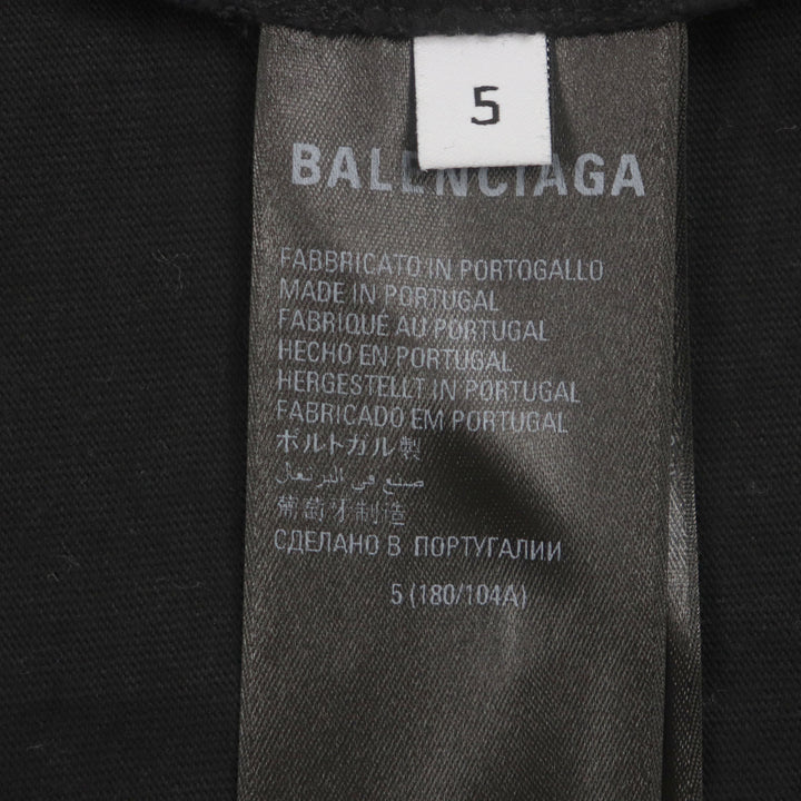 Great BALENCIAGA Short sleeve T-shirt Be different black cotton mens 5 712398