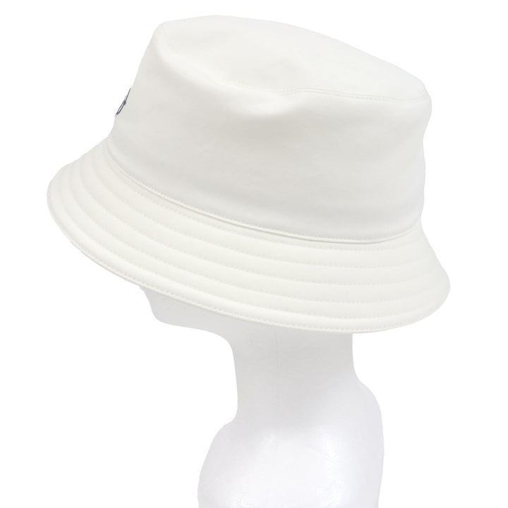 Excellent HERMES hat Harper Emile Hermes bucket white cotton mens 58