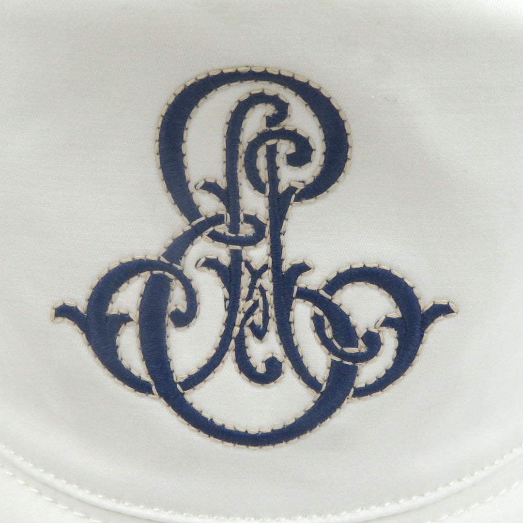 Excellent HERMES hat Harper Emile Hermes bucket white cotton mens 58