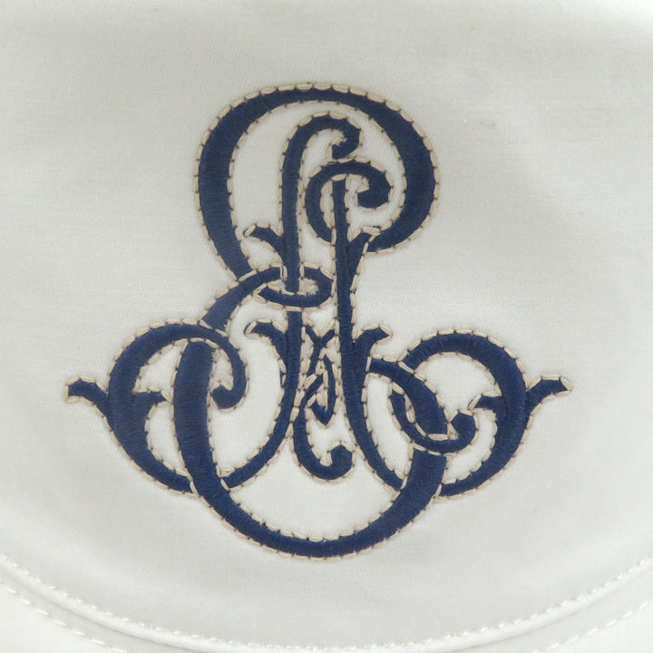 Excellent HERMES hat Harper Emile Hermes bucket white cotton mens 58