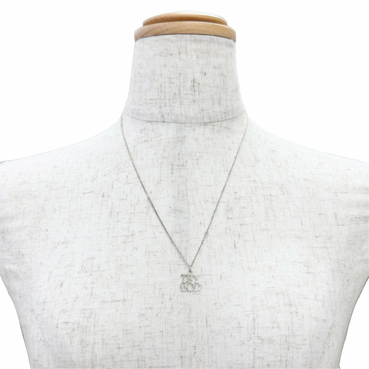 Excellent TIFFANY&Co. TRY GOD STERLING SILVER Necklace Accessory Silver