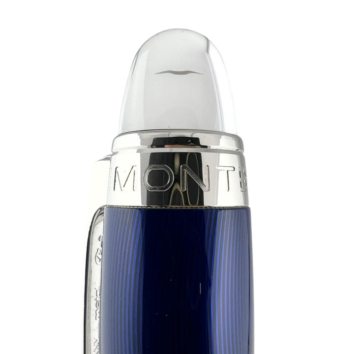 Great MONTBLANC Ballpoint pen Starwalker Fineliner White Star Cool blue mens