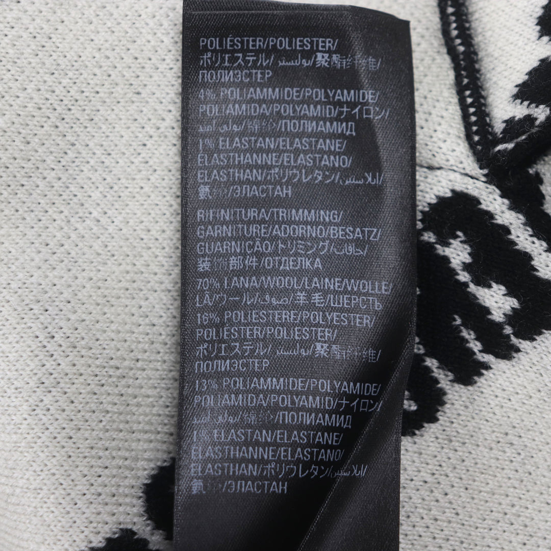 Pristine BALENCIAGA cardigan Logomaia All Over Cardigan black wool mens 1 724852