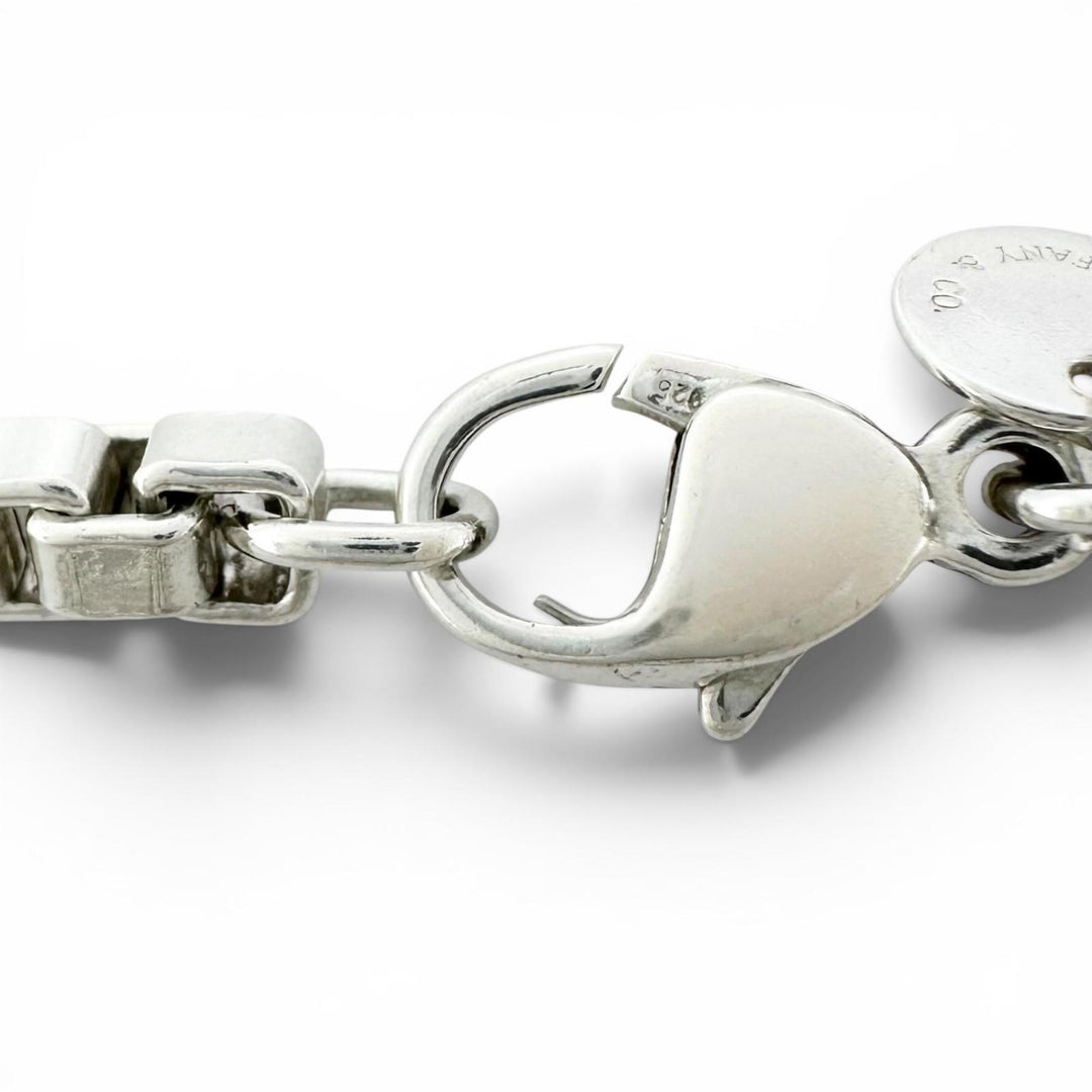 Great TIFFANY&Co. bracelet Venetian Box Chain Silver SV925 Women