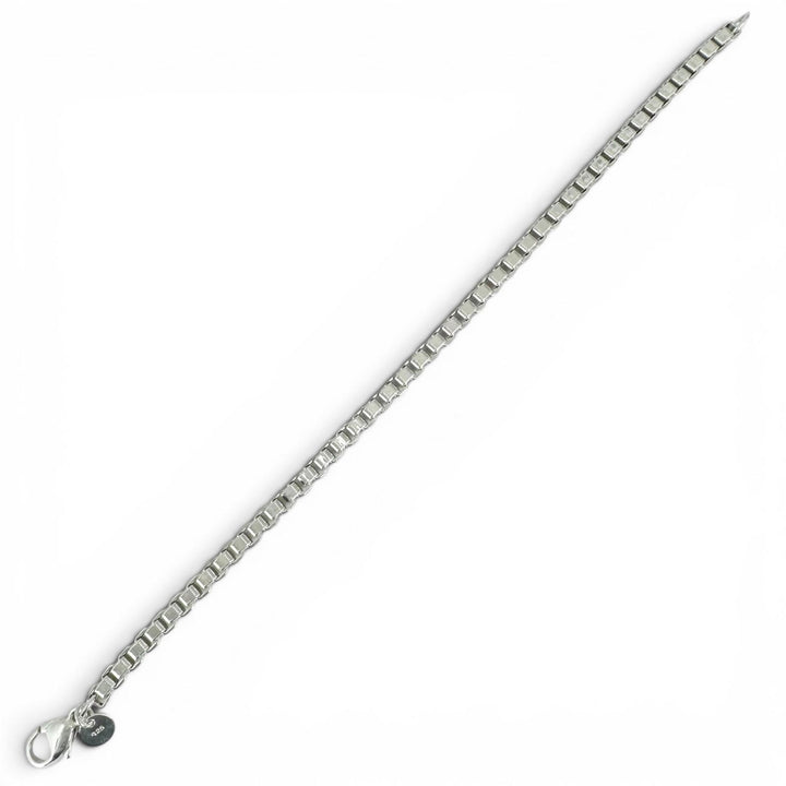 Great TIFFANY&Co. bracelet Venetian Box Chain Silver SV925 Women