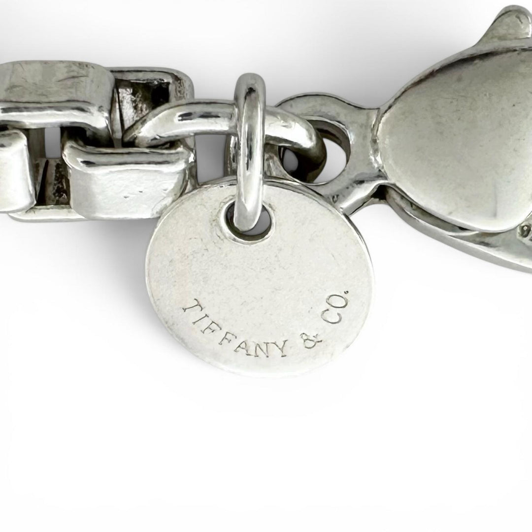 Great TIFFANY&Co. bracelet Venetian Box Chain Silver SV925 Women