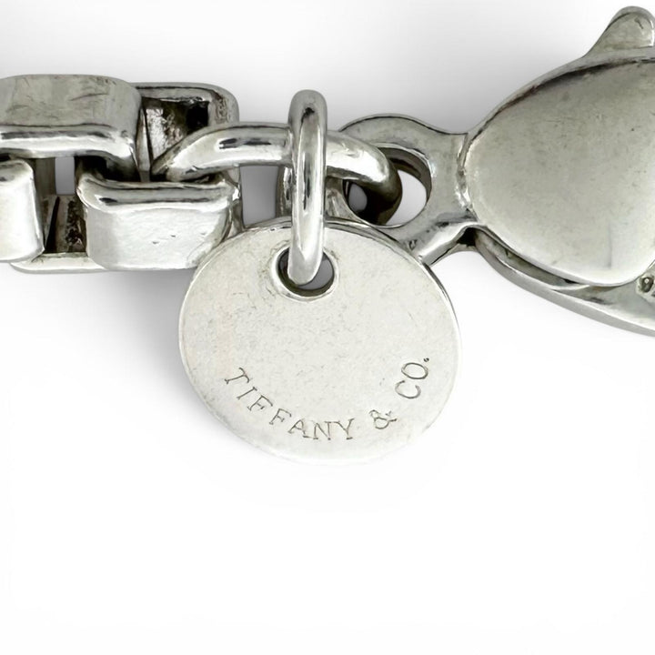 Great TIFFANY&Co. bracelet Venetian Box Chain Silver SV925 Women