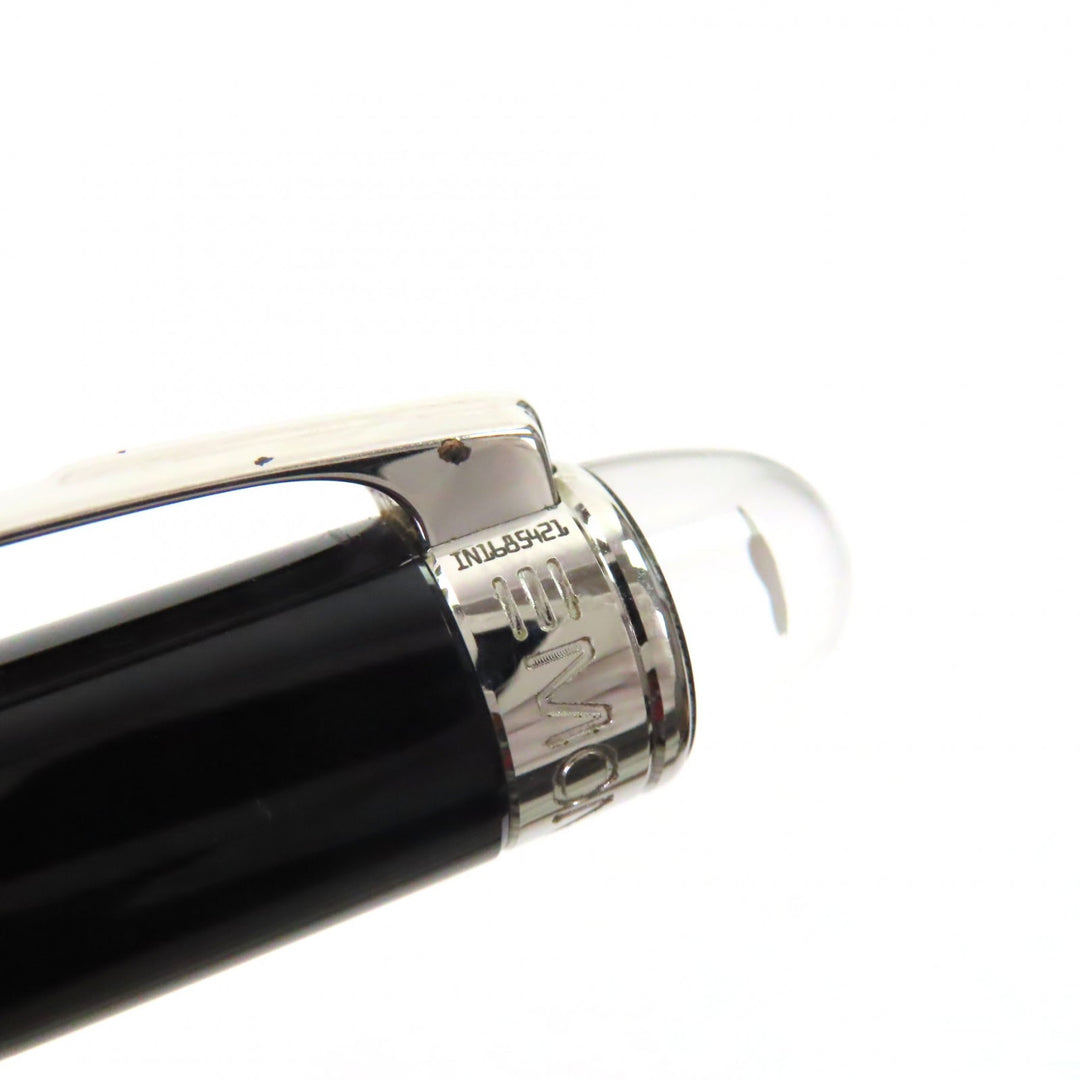 Great MONTBLANC Ballpoint pen Starwalker White Star Twist Type black ー mens