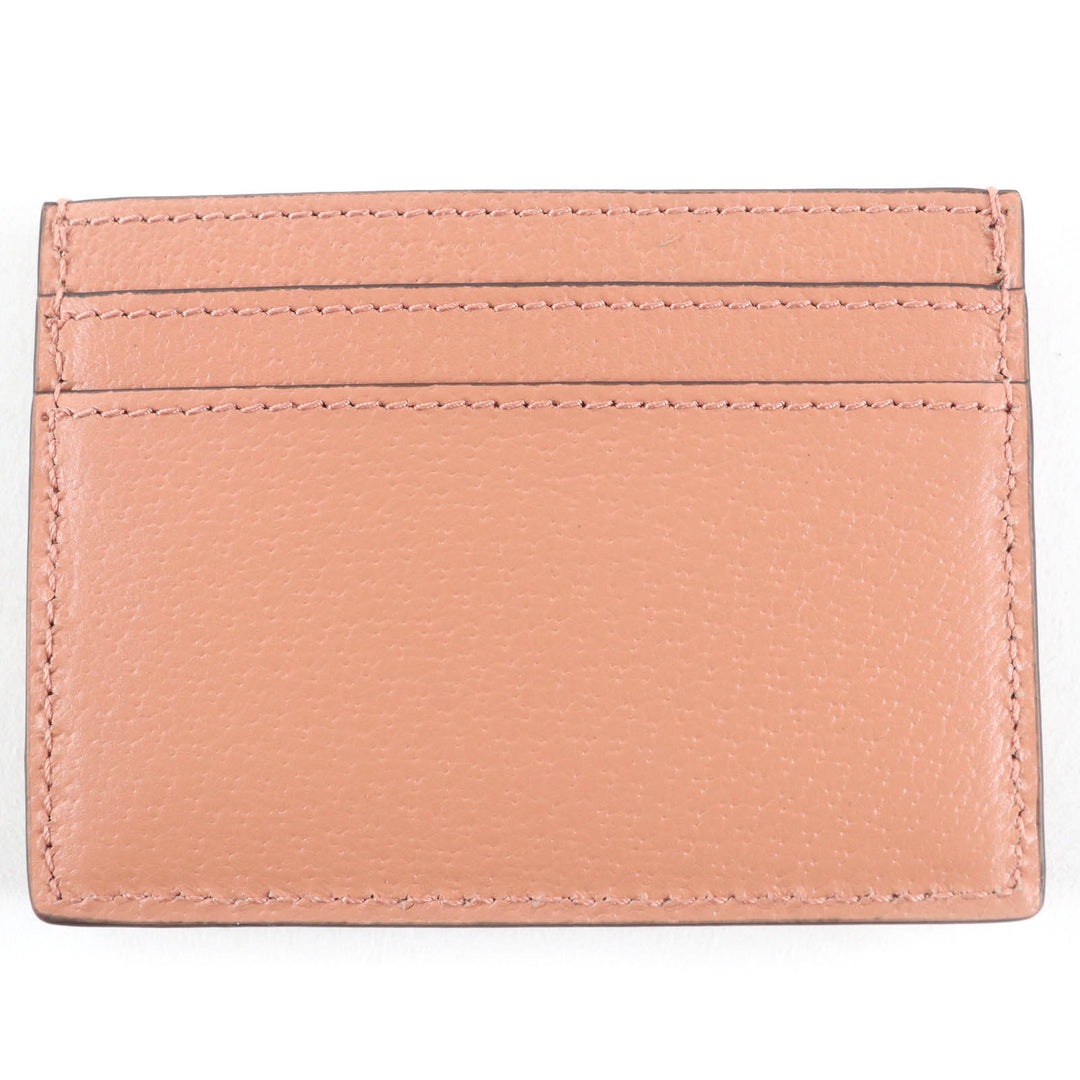 Pristine GUCCI Card Case GG pattern pink leather Women 523159