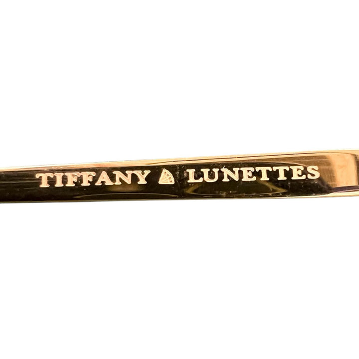 Great TIFFANY LUNETTES sunglasses 23k Gold Plated Blue gold mens