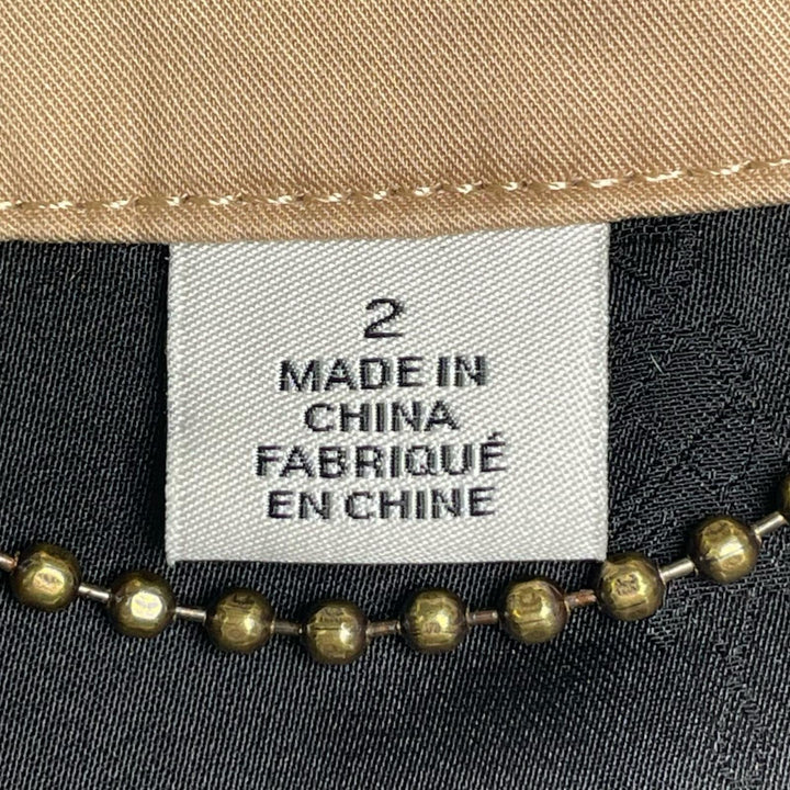 優れたCOACHトレンチコートロング丈、隠し前立てとベルト付き2 2969