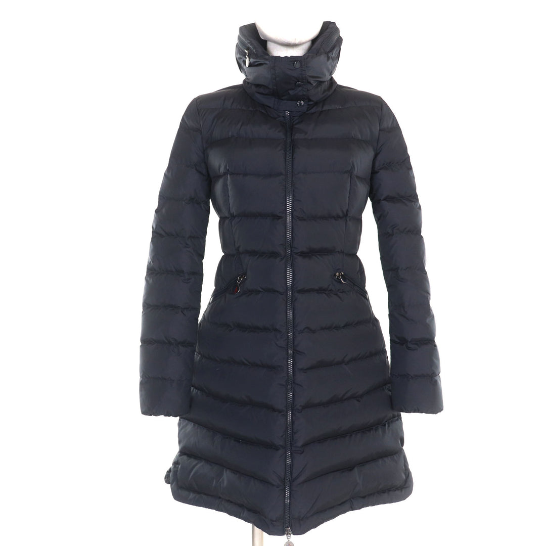 MONCLER ダウンコート FLAMME GIUBBOTTO ダークネイビー ナイロン レディース 0 420934992905 54155