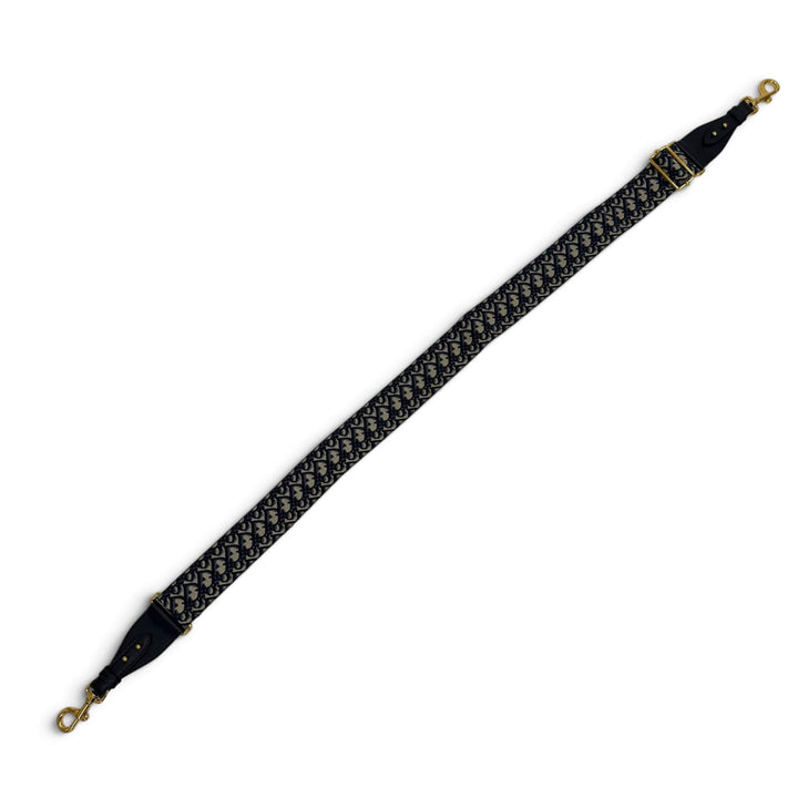 Great Christian Dior Oblique embroidered shoulder strap Current product Navy