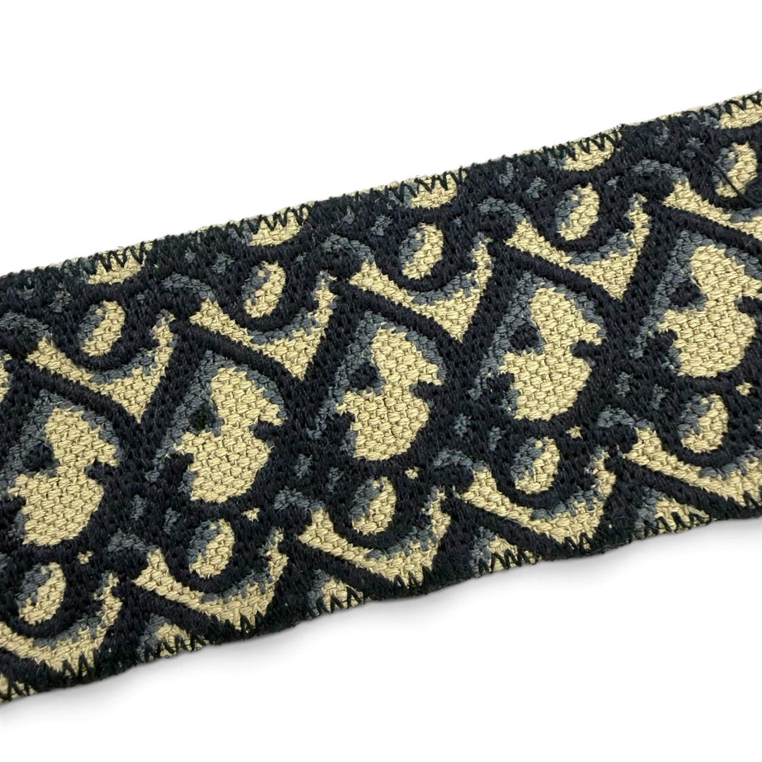 Great Christian Dior Oblique embroidered shoulder strap Current product Navy