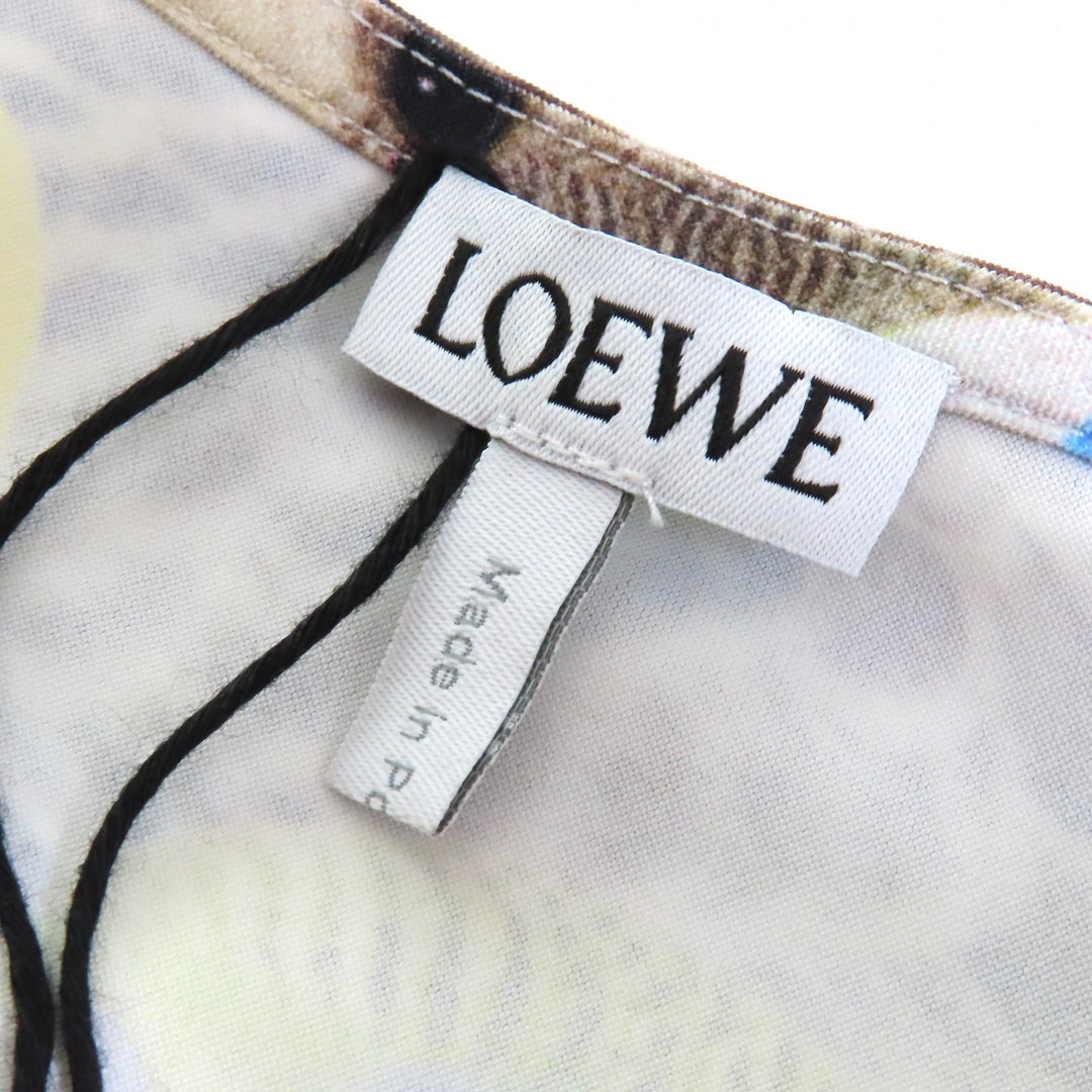 新品 LOEWE トップス パロットプリント アナグラムロゴ ハーフジップ ロングスリーブ M S359Y02X58