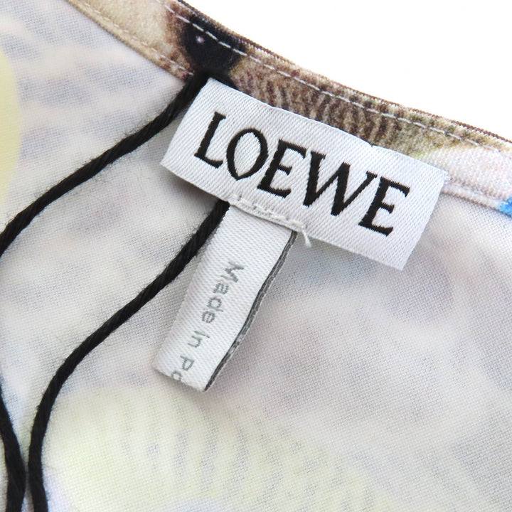 新品 LOEWE トップス パロットプリント アナグラムロゴ ハーフジップ ロングスリーブ M S359Y02X58