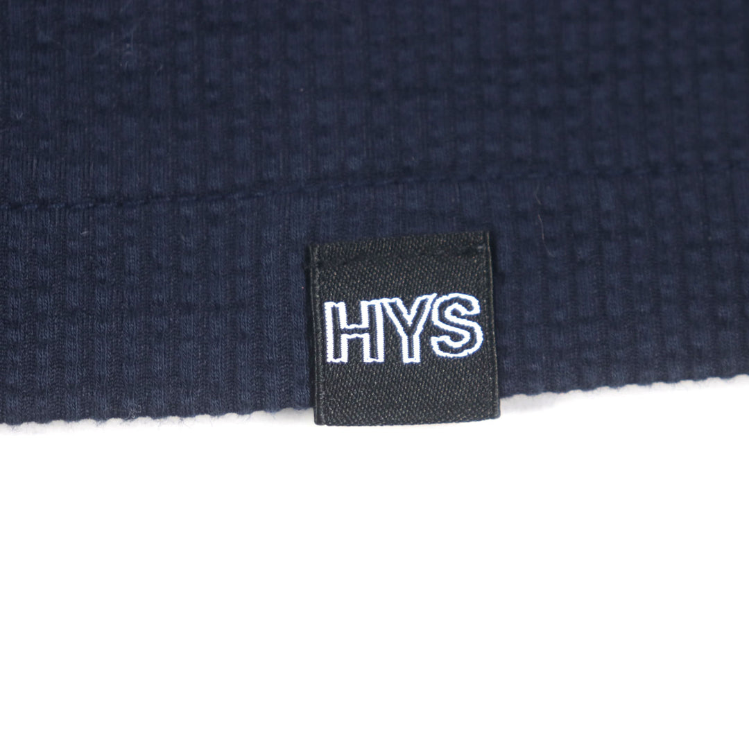 HYSTERIC GLAMOUR 半袖シャツ SEE NO EVIL ネイビー コットン メンズ L 02241CH08