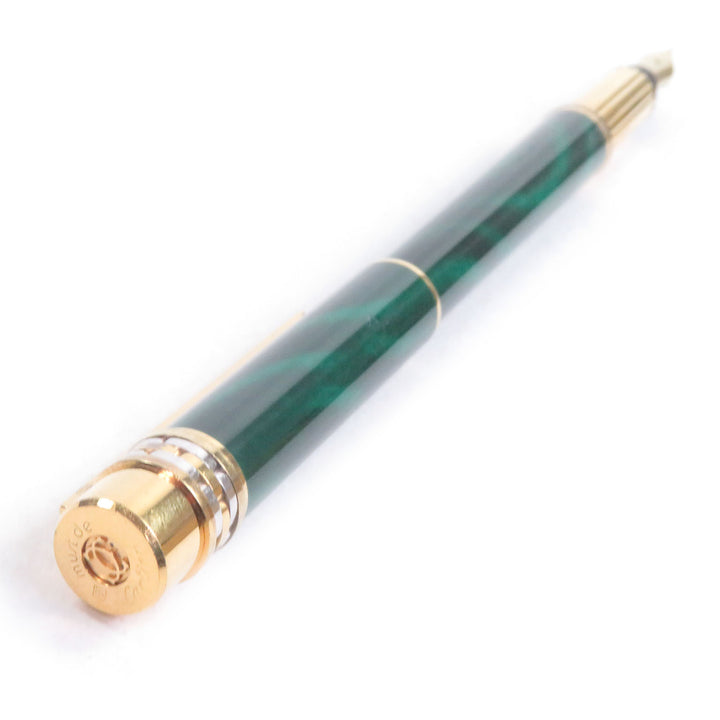 カルティエ 万年筆 マラカイトグリーンゴールド 18K メンズ