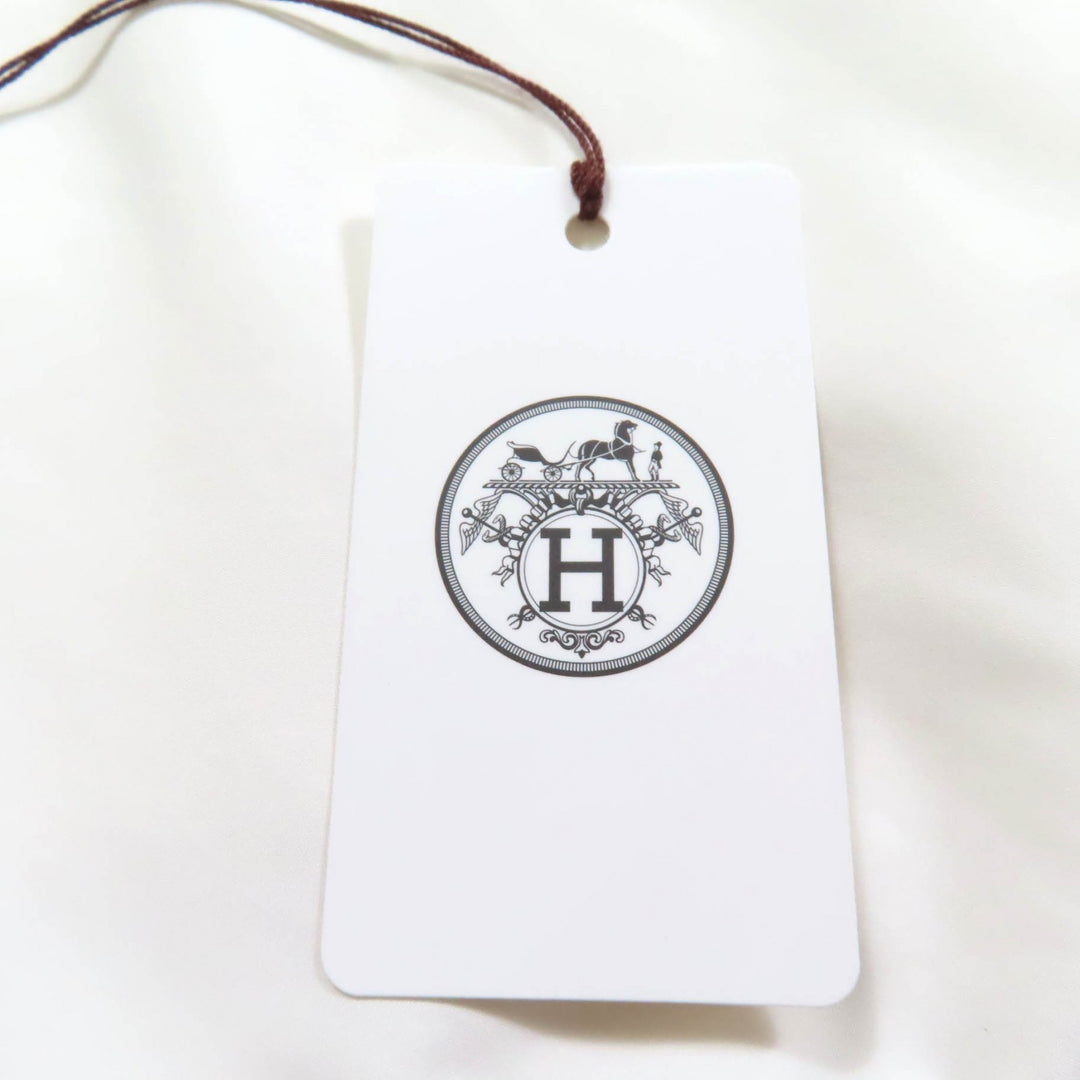 新品 HERMES ダウンベスト ブラン ポリエステル レディース 34 4H0169DR