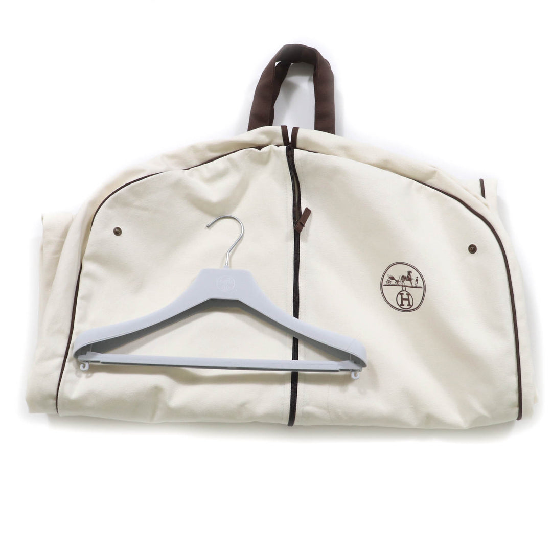 新品 HERMES ダウンベスト ブラン ポリエステル レディース 34 4H0169DR