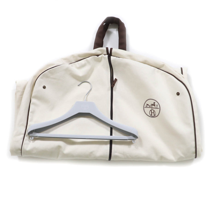 新品 HERMES ダウンベスト ブラン ポリエステル レディース 34 4H0169DR