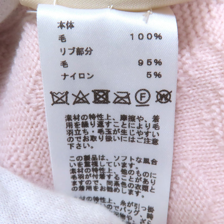 HERMES ワンピース ピンク ウール レディース 36 2E2501DE 美品