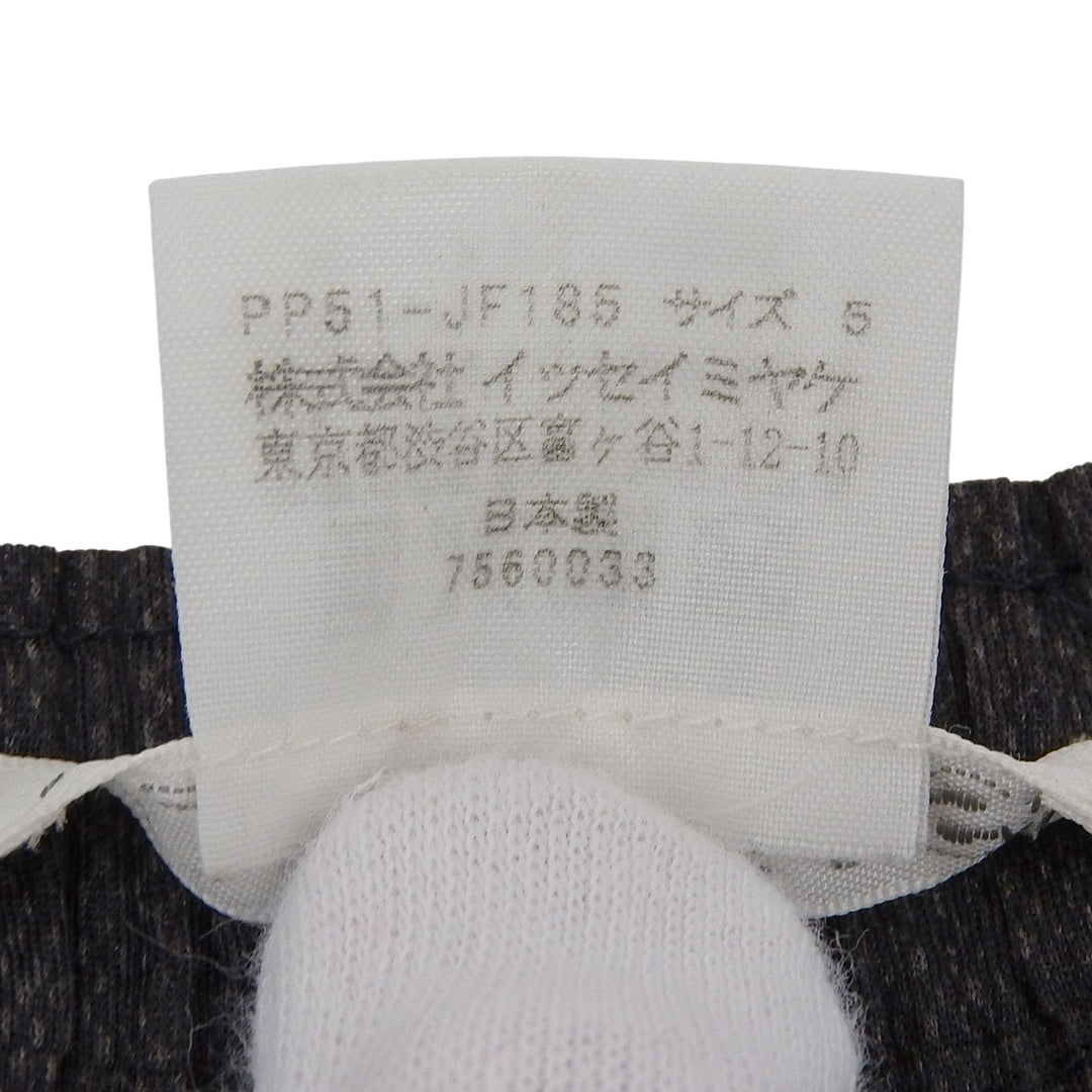 PLEATS PLEASE パンツ クロップド グレー ポリエステル レディース 5 PP51-JF185 美品