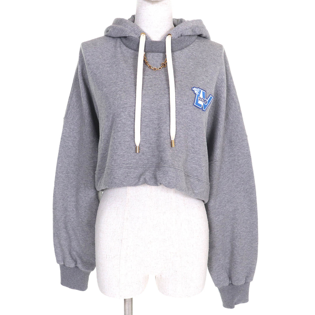 Excellent LOUIS VUITTON hoodie LV Flight Mode Cropped Hoodie Logo Chain 26 1AAOLZ