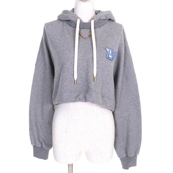 Excellent LOUIS VUITTON hoodie LV Flight Mode Cropped Hoodie Logo Chain 26 1AAOLZ