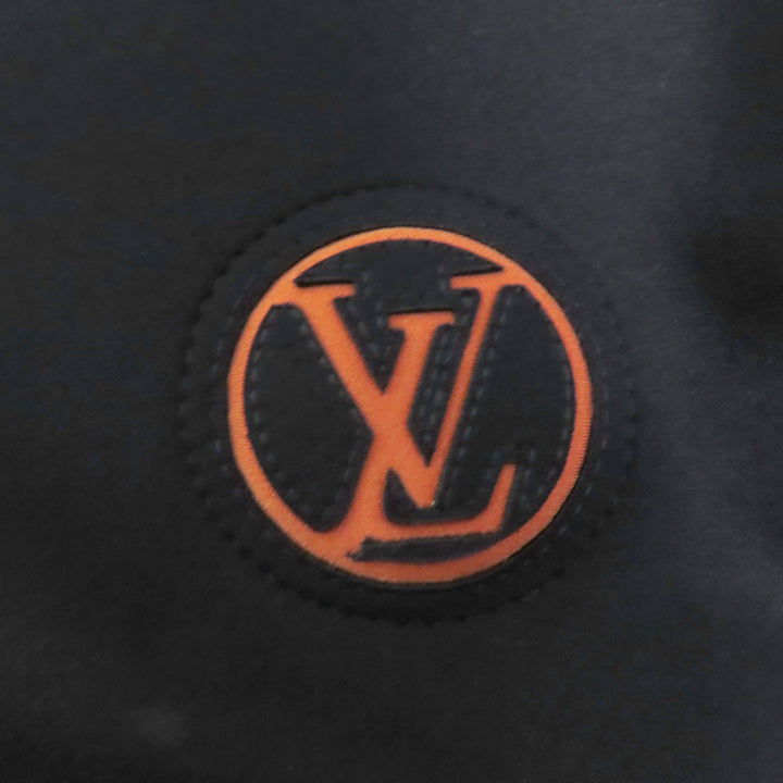 LOUIS VUITTON トップス ヴィヴィッドトリム ロングスリーブ クロップドトップ ブラック ナイロン レディース 34