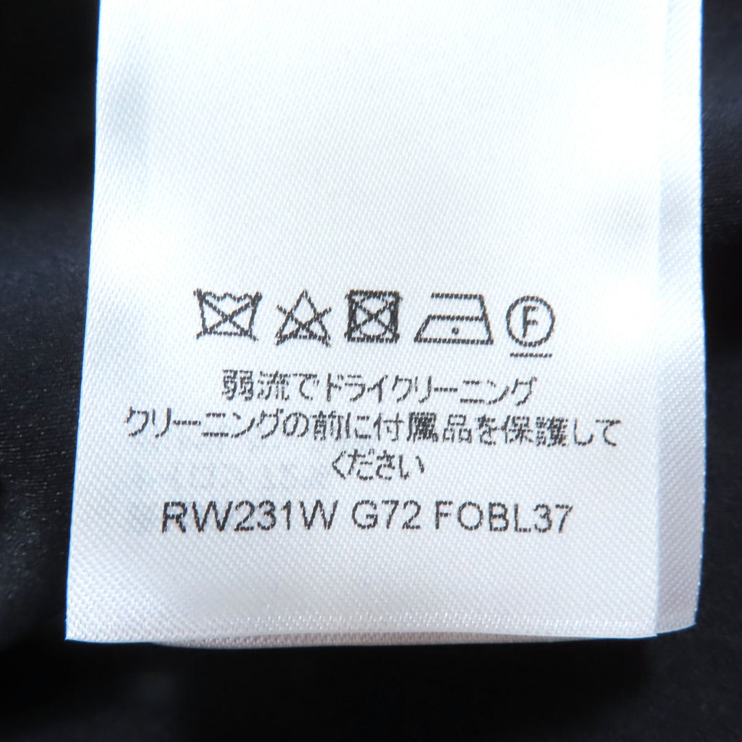 LOUIS VUITTON トップス ヴィヴィッドトリム ロングスリーブ クロップドトップ ブラック ナイロン レディース 34