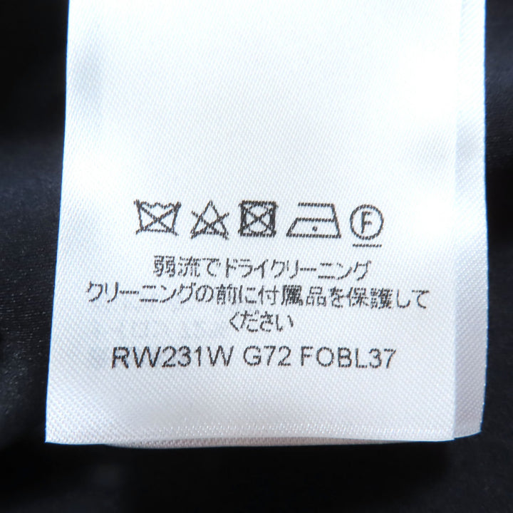 LOUIS VUITTON トップス ヴィヴィッドトリム ロングスリーブ クロップドトップ ブラック ナイロン レディース 34